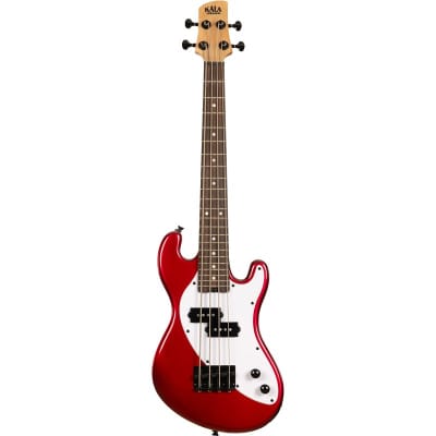 Kala U-Bass Solid Body Ukulele Bass, Red image 2