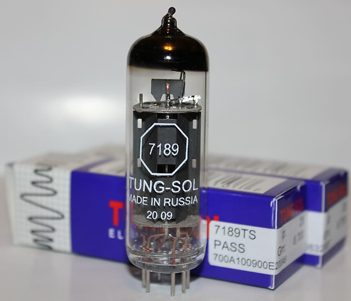Factory Platinum Matched Pair Tung Sol 7189 tubes, Brand New in