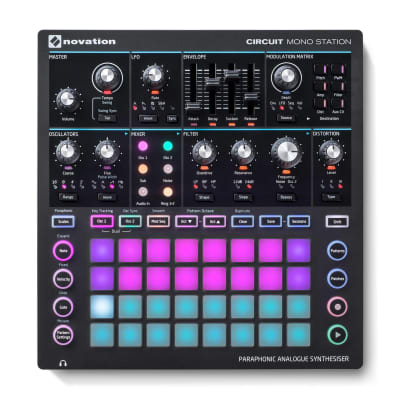 Novation Circuit Mono Station Paraphonic Synthesizer 2017 - 2021 - Black