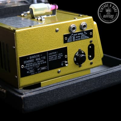 (Video) *Serviced* c.1966 Binson Echorec 2 Model T7E | Vintage Analog Echo Delay Decay Swell Repeat Reverb Unit | Gold Mod T7E Made in Italy image 17