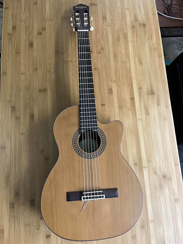 Epiphone Masterbilt EN546CENS solid wood nylon string Reverb