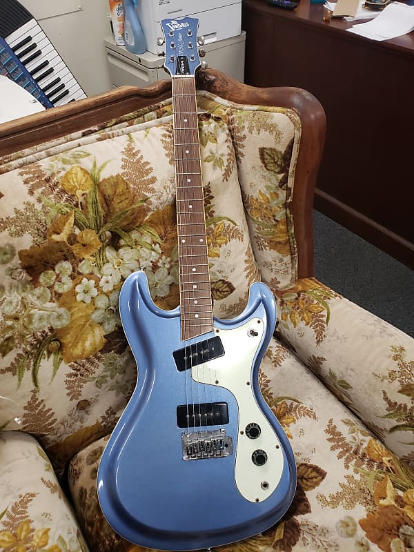 Aria VM Junior - Ventures Model Electric Guitar - Metallic Blue | Reverb