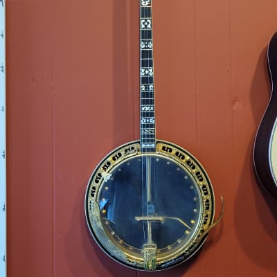 Ome gold plated & engraved plec Banjo 1981 for sale