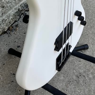 GAMMA Custom Bass Guitar H22-01, Kappa Model, Matte Polar White image 1