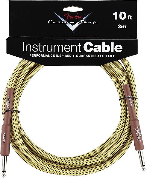 Fender Custom Shop Performance Series Cable, 10', Tweed 2016 image 1