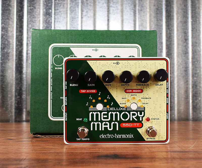 Electro-Harmonix EHX Deluxe Memory Man 550-TT Delay Guitar Effect Pedal image 1