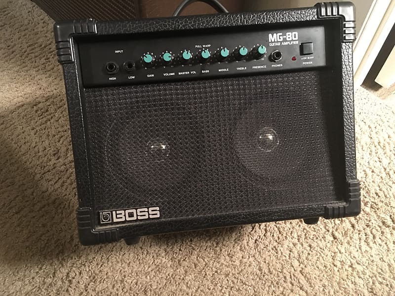 BOSS MG-80 Guitar Amplifier Twin Speakers Black in very good condition image 1
