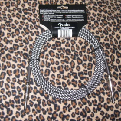 new A+ (with packaging) Fender Vintage Voltage Straight-Straight Instrument Cable 12 ft. Gray Tweed, p/n: 0990822002 image 11