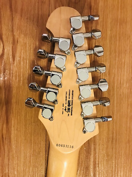 OLP by Ernie Ball Musicman MM612 Double Neck Sunburst | Reverb
