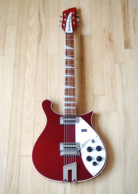 2012 Rickenbacker 660 Ruby Red Custom Color Electric Guitar Toaster Pickups  Near Mint & Discontinued