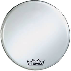 Remo Ambassador Smooth White Crimplock Bass Drum Head 28"