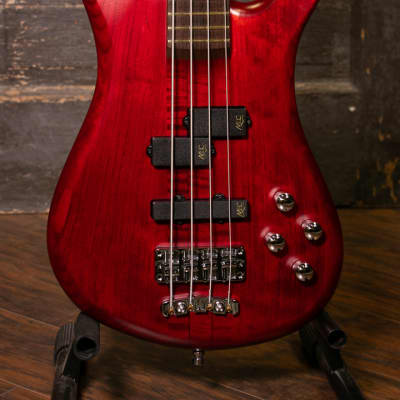 Warwick Pro Series Streamer Stage I 4 String - Burgundy Red Transparent Satin - Electric Bass image 2
