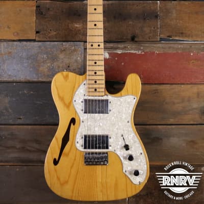 1973 Fender Telecaster Thinline Natural image 3