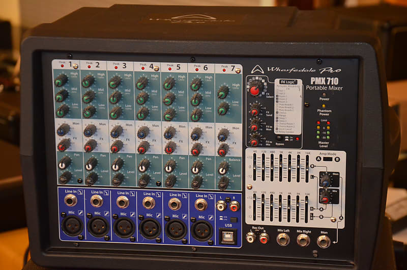 Wharfedale Pro PMX 710 * good compact power mixer 2x250W * Reverb UK