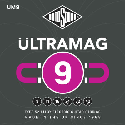 Rotosound Ultramag Type 52 Alloy Electric Guitar Strings gauges 9-42