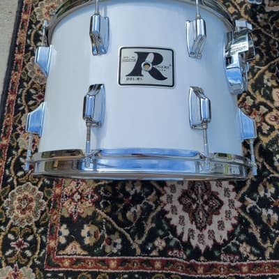 Vintage 1976 Rogers Big R Londoner 5 PC Drum Shell Pack 13/14/15/18/24 - New England White (147-1) image 19
