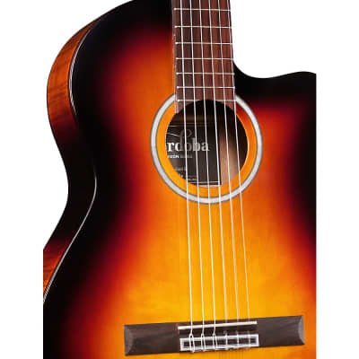 Cordoba Fusion 5 Acoustic-Electric Classical Guitar Ember Burst image 6