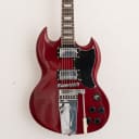 Vintage VS6V-CR Reissue Series Double Cut with Vibrola Tailpiece 2010s Cherry Red