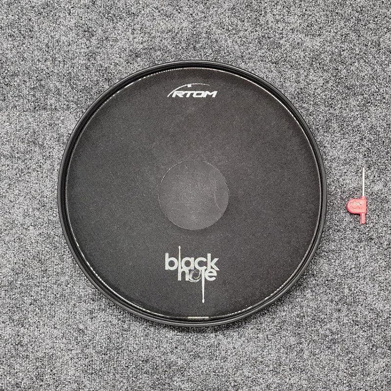 Used RTOM Black Hole Drum Silencing Pad 14" Excellent Reverb