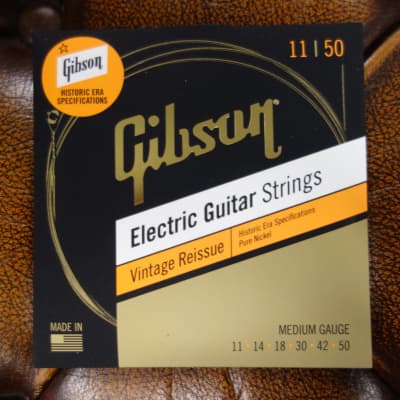 Gibson SEG-HVR11 Vintage Reissue Electric Guitar Strings Medium for sale