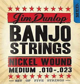 Dunlop DJN1023 - Jeu de 5 cordes banjo - Medium 10-23 image 1
