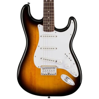 Squier Bullet Stratocaster HT Electric Guitar (Brown Sunburst) image 1