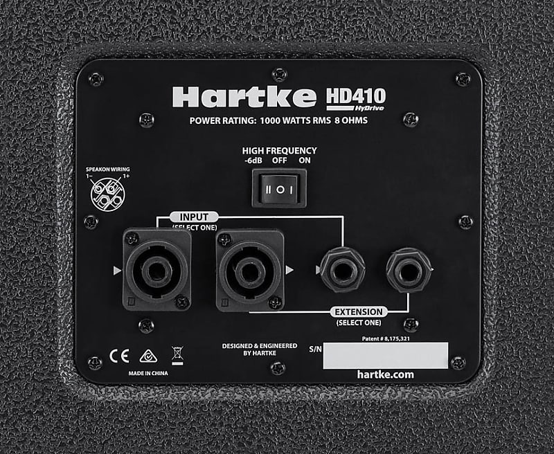 Hartke HyDrive HD410 4 x 10″ + HF/1000 Watt Bass Cabinet image 1