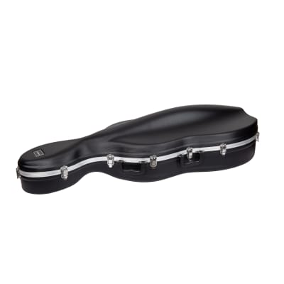 Crossrock ABS Molded Cello Hard Case with Wheels in Black- For Both 4/4 Size and 3/4 Size image 4