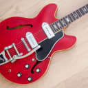 1966 Gibson ES-330TDC Vintage Hollowbody Electric Guitar Cherry w/ Bigsby, Case. ES-330