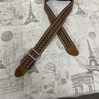 Vintage Made In USA Guitar Strap Hootenany Nice!! ACE Vintage image 1