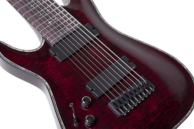 Schecter Hellraiser C 9 BCH Black Cherry B Stock 9 String Guitar LEFT HANDED LH