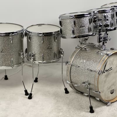 Sonor 20/10/12/13/14/16/6.5x14" Vintage Series Drum Set - Silver Sparkle image 4