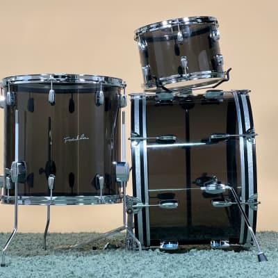 Franklin Drum Company Acrylic 3pc Drum Kit 13/16/22 - Smoke image 2