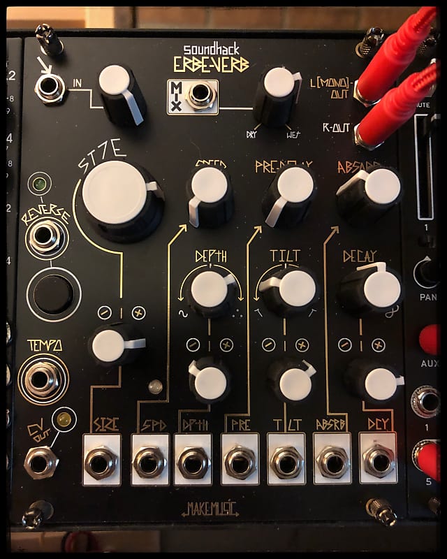 Make Noise ErbeVerb (Eurorack reverb) Black (both faceplates Reverb