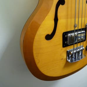 Hohner / Bartell Black Widow Fretless Bass Late '60s Natural image 4