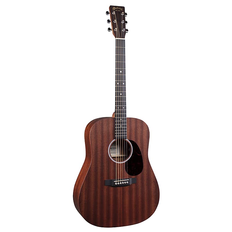 Mint Martin D-10E Dreadnought Acoustic-Electric Guitar, Sapele Mahogany Top, Natural image 1