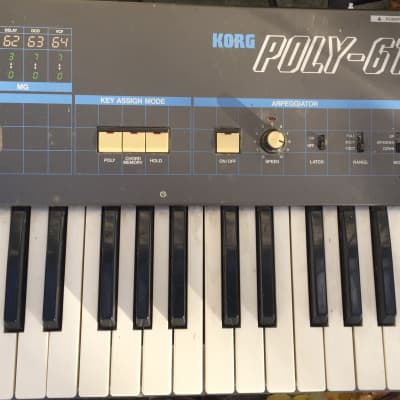 Korg Poly-61 power up but needs full service repair check VIDEO image 1