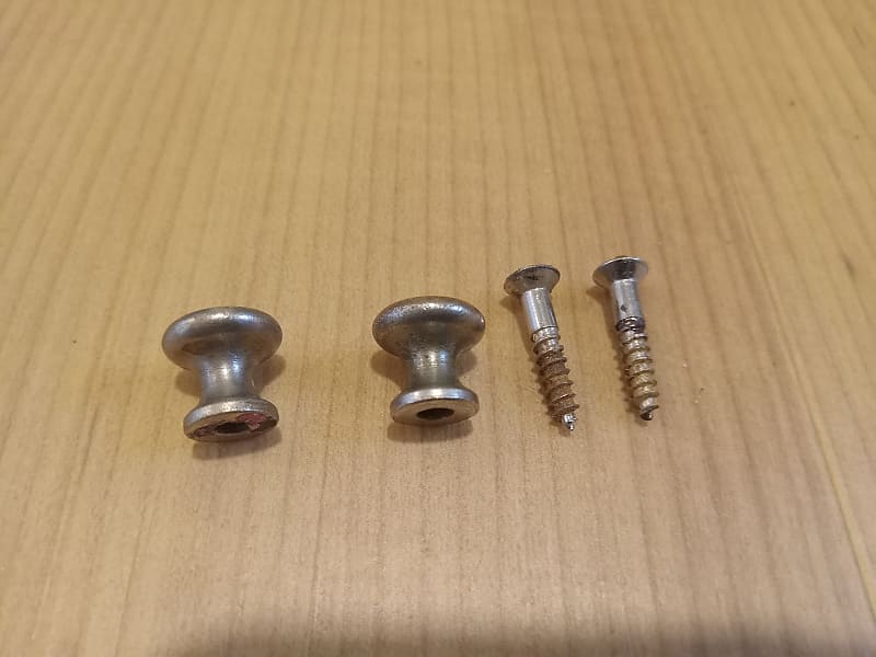 Set of Vintage 1960's Hagstrom Guitar Strap Buttons w/ Reverb