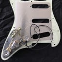 Fender Stratocaster Pickguard with Professional Wiring Harness, CTS, CRL, CKuz Guitars Mint Green