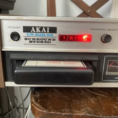AKAI CR-80D-SS SURROUND STEREO 8 TRACK CARTRIDGE TAPE DECK PLAYER/RECORDER image 2