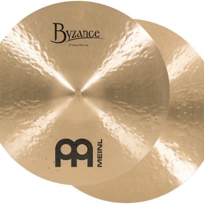 Meinl Cymbals B14HH Byzance 14-Inch Traditional Heavy Hi-Hat Cymbal Pair (VIDEO) image 1