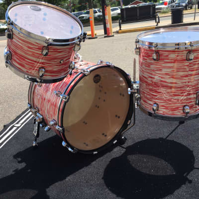 Tama Starclassic all Maple series #MR30CMS =3pc. Shell Pk in Red and White Oyster wrap w/Free ship image 5