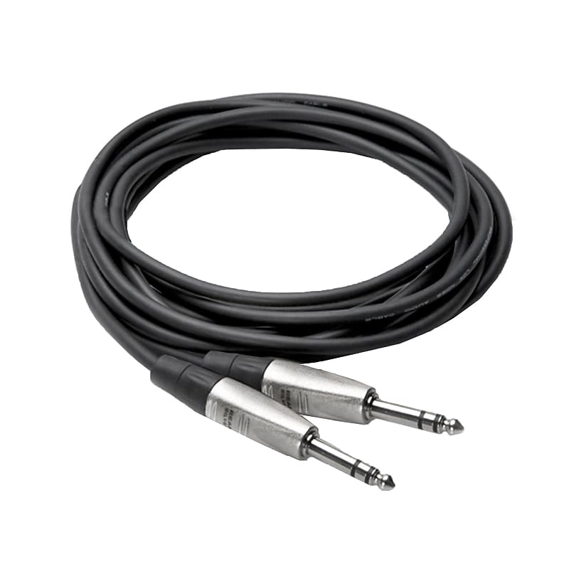 Hosa HSS-050 50FT REAN 1/4" TRS to 1/4" TRS Pro Balanced Interconnect Cable image 1