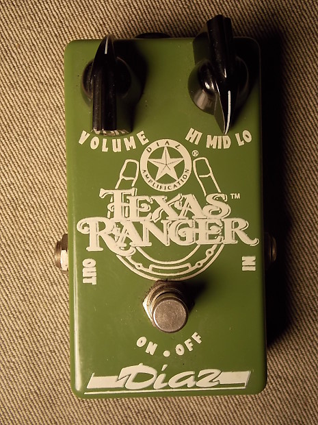 CESAR DIAZ TEXAS RANGER TREBLE BOOSTER BOUTIQUE EFFECTS PEDAL SIGNED 1993 EXC++ | Reverb España