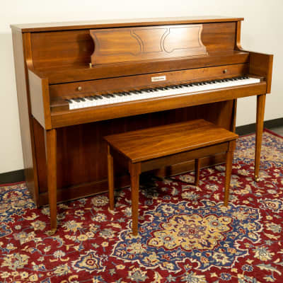 Schumann Upright Piano | Satin Walnut | SN: J14189 image 3