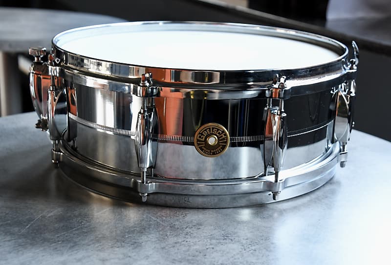 Gretsch 4160 Chrome Over Brass 14x5" 8-Lug Snare image 1