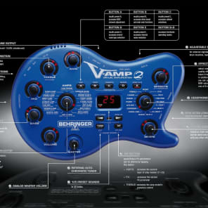 Behringer V Amp 2 virtual modeling processor Reverb