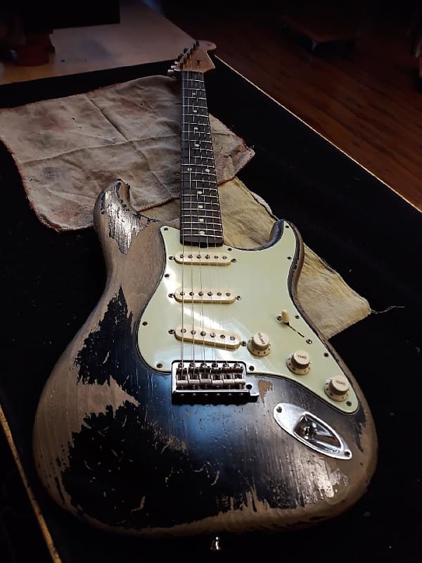 Fender Stratocaster 60's Masterbuilt Dale Wilson 2016 Black Heavy Relic image 1