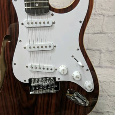 Cozart Semi Hollow Strat Style Electric Guitar image 4