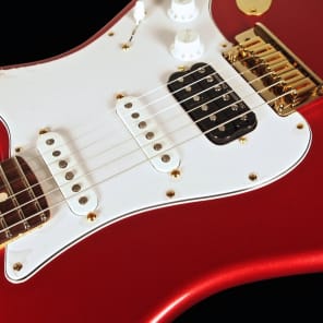 2013 Fender Stratocaster HSS Custom Shop Custom Classic Strat Firemist Red image 5